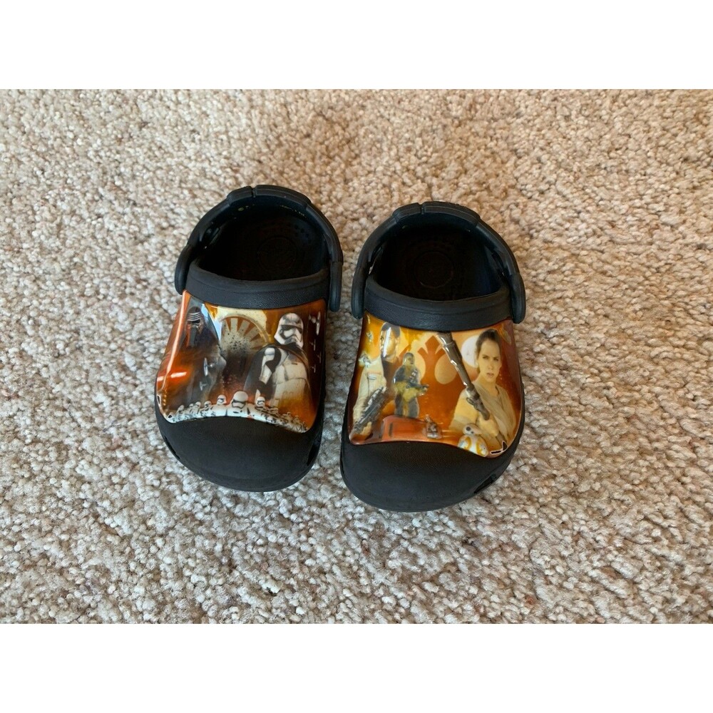 Crocs Star Wars Kids Black The Force Awakens Clogs Shoes C4 C 5